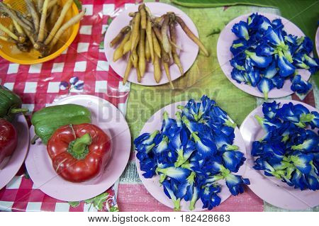 Thailand Lampang Ratsada Market Fegetable