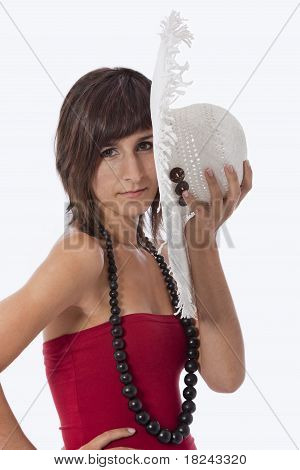 female Model Haltungs-Ausdrücke