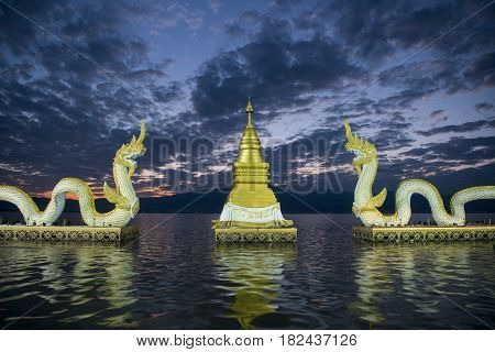 Thailand Phayao Lake Phayanak Naga Statue