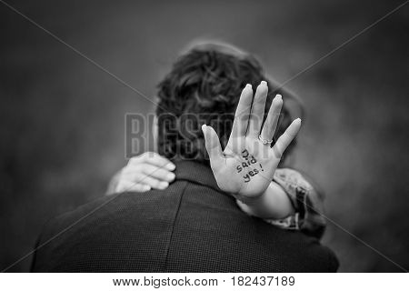 Engagement ring / The man made an offer to a woman / She Said yes