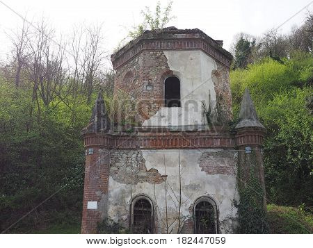 Ruins Of Gothic Chapel In Chivasso, Italy