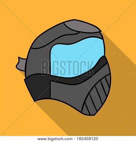 Paintball mask icon in outline design isolated on white background. Paintball symbol stock vector illustration.
