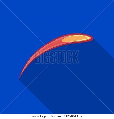 Comet Halley icon in flat design isolated on white background. Planets symbol stock vector illustration.