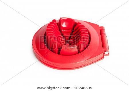Affettatrice uovo isolata on white background