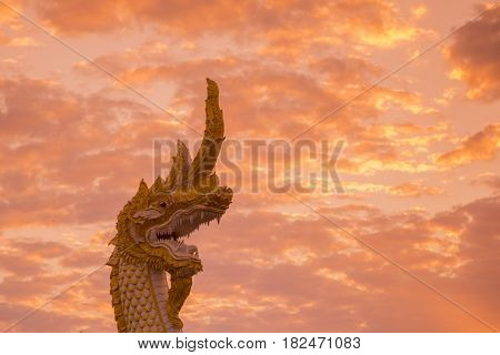 Thailand Phayao Lake Phayanak Naga Statue