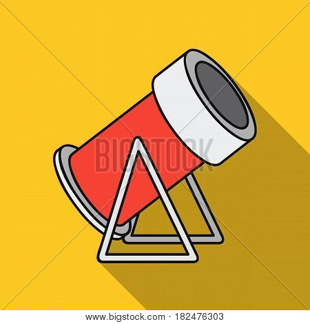 Snow cannon icon in flate style isolated on white background. Ski resort symbol stock vector illustration.