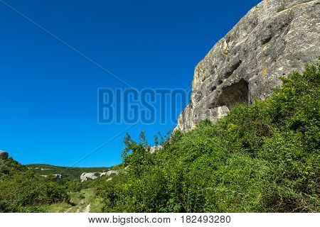 Cave City in the Cherkez-Kermen Valley, Crimea