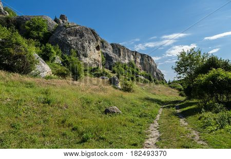 Cave City in the Cherkez-Kermen Valley, Crimea