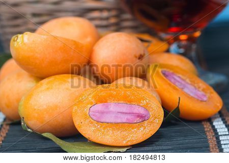 sweet Marian plum or Plum Mango thai fruit