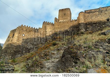Khertvisi Fortress On Mountain. Georgia