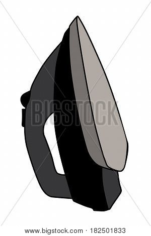 vector iron. Beautiful vector icon black and gray