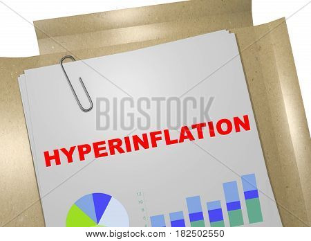 Hyperinflation - Financial Concept