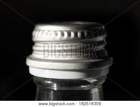 Botte cap closeup view in black and white