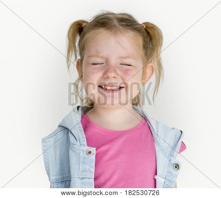 Little GIrl Smiling Happiness Playful Twintail Hairstyle