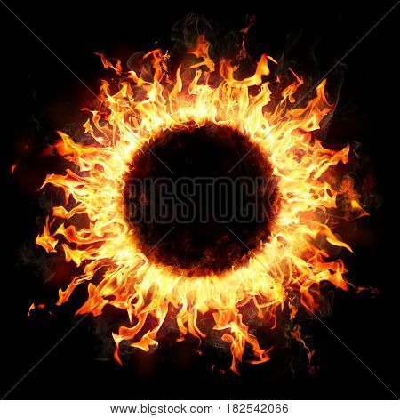 Fire Ring In The Dark - Burning Concept