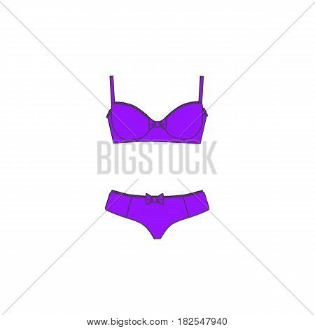 Set of lingerie, panties and bra, cotton underwear