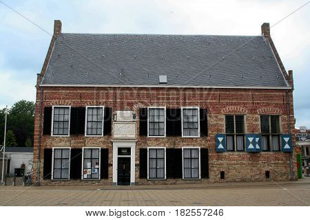 Friesland Franeker july 2016: historic orphinage house