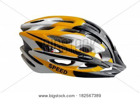 Bicycle helmet and isolate on white background