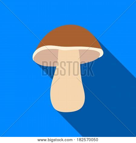 Mushroom icon flate. Singe vegetables icon from the eco food flate.