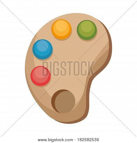 paint pallette isolated icon vector illustration design