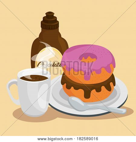 dessert muffin sweet icon vector illustration design