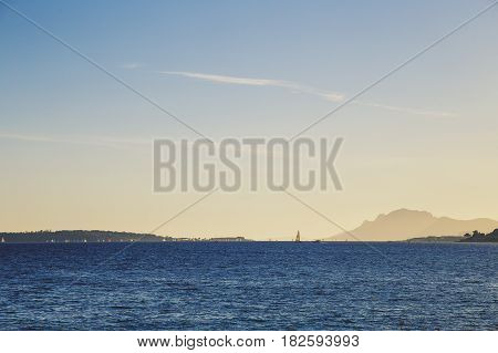 Mediterranean Sea View From Cannes, With The Lerins Islands