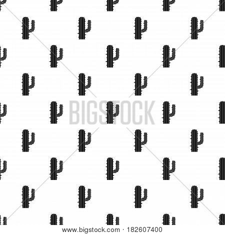 Mexican cactus pattern seamless in simple style vector illustration