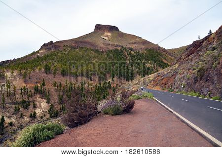 View of Teide National Park in Tenerife,Canary Islands,Spain.