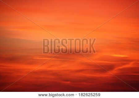 Red dramatic sky. Color beauty sunset. panorama