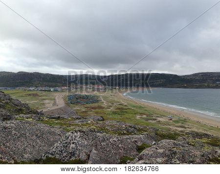 the Barents Sea. Teriberka, Murmansk region, Russia.