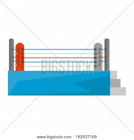 Boxing quadrilateral isolated icon vector illustration design
