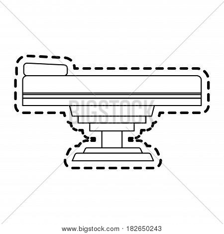 gurney or hospital bed icon image vector illustration design