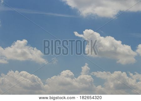 clound and blue sky in day noon for nature background.