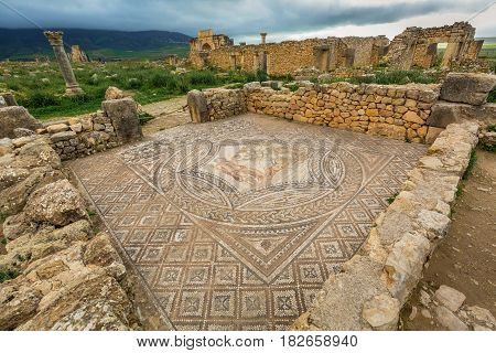 Excavations In The Archeologique De Volubilis, Morocco.