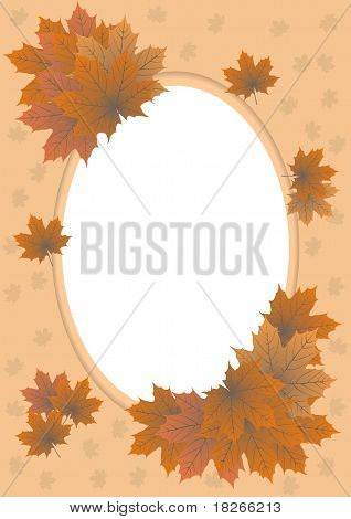 Foto Herbst-Frame Ahorn Blätter