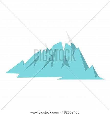 Rocky Mountains icon flat isolated on white background vector illustration
