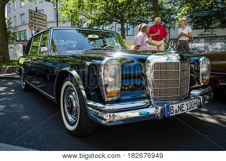 BERLIN - JUNE 05 2016: Full-size limousine Mercedes-Benz 600 (W100). Classic Days Berlin 2016