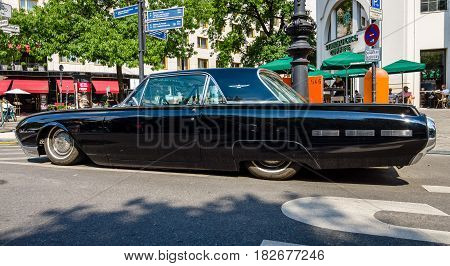 BERLIN - JUNE 05 2016: Personal luxury car Ford Thunderbird (third generation). Lowrider. Classic Days Berlin 2016.