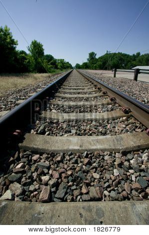 Ferrovia pista prospettico