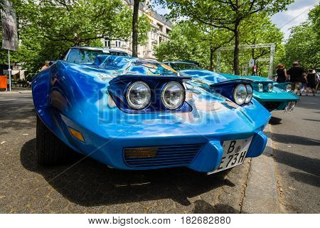 BERLIN - JUNE 05 2016: Sports car Chevrolet Corvette Stingray Coupe 