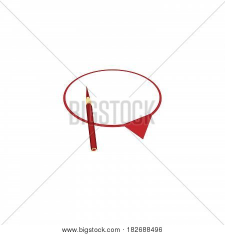 Vector isolated moder banner icon bubble speesh illustration