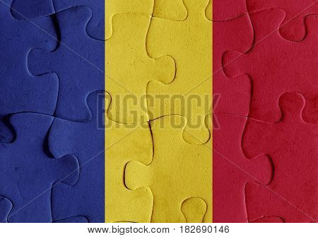Republic Of Chad Flag Puzzle