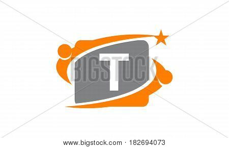 This vector describe about Career Coaching Initial T