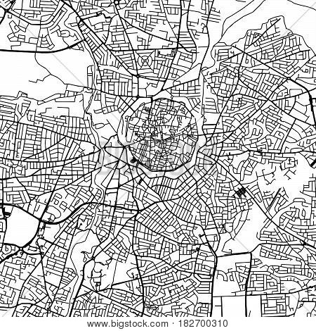 Nicosia.cyprus Vector Map
