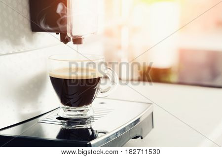 Home Professional Coffee Machine With Espresso Cup