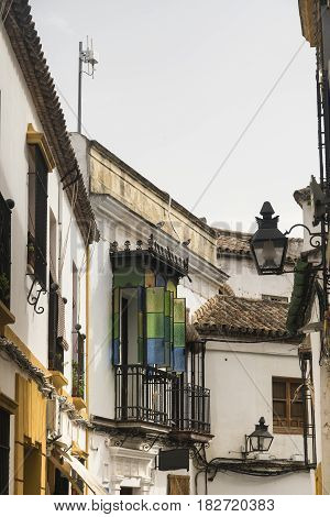 Cordoba (Andalucia Spain): old typical street in the Juderia