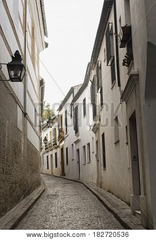 Cordoba (Andalucia Spain): old typical street in the Juderia