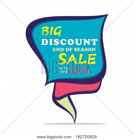 big discount end of season sale banner design