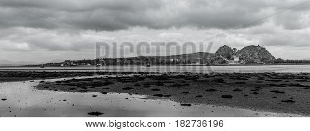 Castle on the Clyde with biding clouds