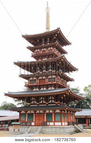 West Tower Of Yakushi Ji In Nara, Japan